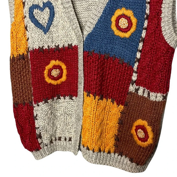 Vintage Two Twenty Handmade Sweater Vest Size XL - Picture 2 of 6